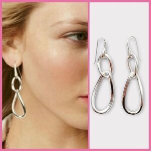 Stella & Dot Odette Silver Earrings